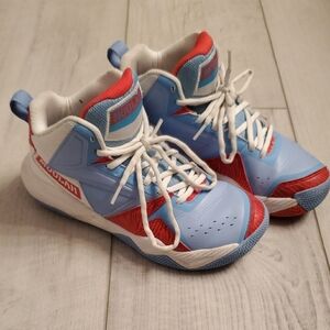 Kids Blue and Red Sneakers